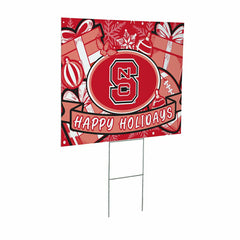 North Carolina State University Yard Sign, Holiday