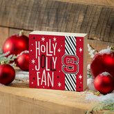 North Carolina State University Block, Holiday, 6x6