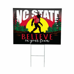 North Carolina State University Yard Sign, Bigfoot