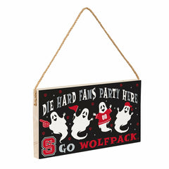North Carolina State University Halloween Wood Wall Sign, 6x11