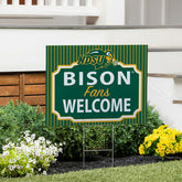 North Dakota State University Coroplast Yard Sign, "Fans Welcome"