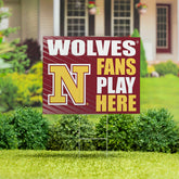 Northern State University Coroplast Yard Sign "Fans Play Here"