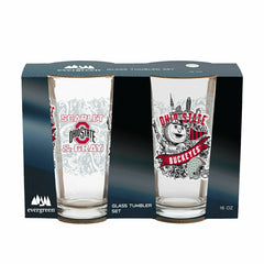 Ohio State University 16oz Glass pint, Set of 2