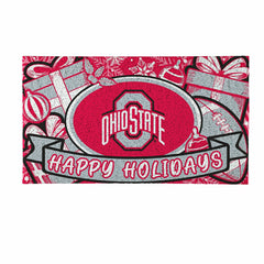Ohio State University Holiday PVC Mat, 28"x16"