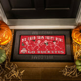 Ohio State University Flocked Coir Halloween Sassafras Switch Mat, 22"