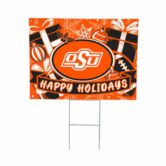 Oklahoma State University Yard Sign, Holiday