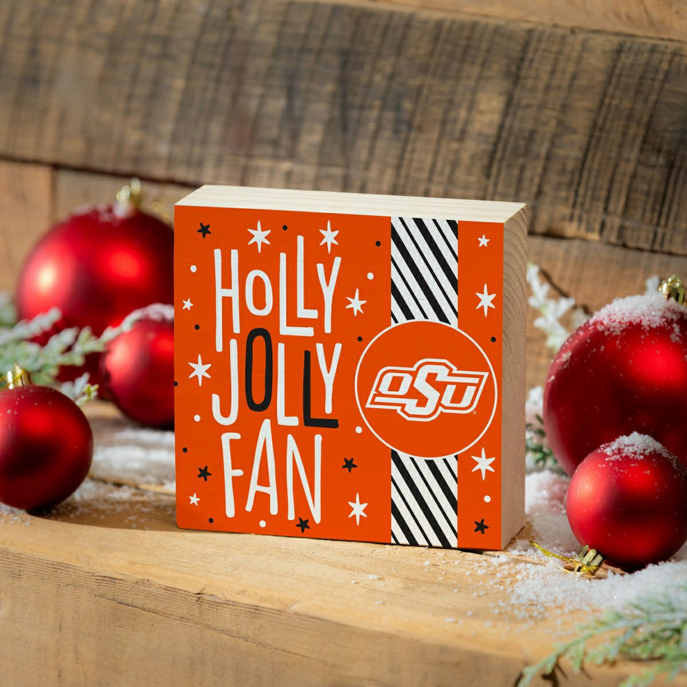 Oklahoma State University Block, Holiday, 6x6