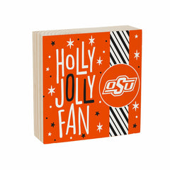 Oklahoma State University Block, Holiday, 6x6