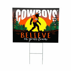 Oklahoma State University Yard Sign, Bigfoot