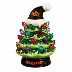 4" Mini LED Tabletop Christmas Tree, Set of 2, Oklahoma State Universi