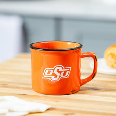 Oklahoma State University Ceramic Camp Cup with Enamel Finish, 14oz