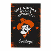 Oklahoma State University Wood Wall Sign, 16x24