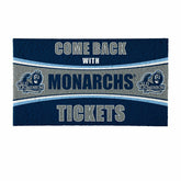 28" x 16" PVC Trapper Mat, Come Back with Tickets, Old Dominion Univer