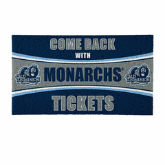 28" x 16" PVC Trapper Mat, Come Back with Tickets, Old Dominion Univer