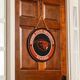 Oregon State University Round Door Décor with Hanging Rope, 18x18