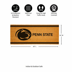 Penn State Extra Large One Color Coir Mat, 60"x24"