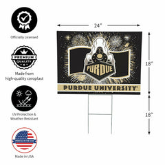 Purdue University Yard Sign, Patriotic
