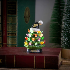 4" Mini LED Tabletop Christmas Tree, Set of 2, Purdue University