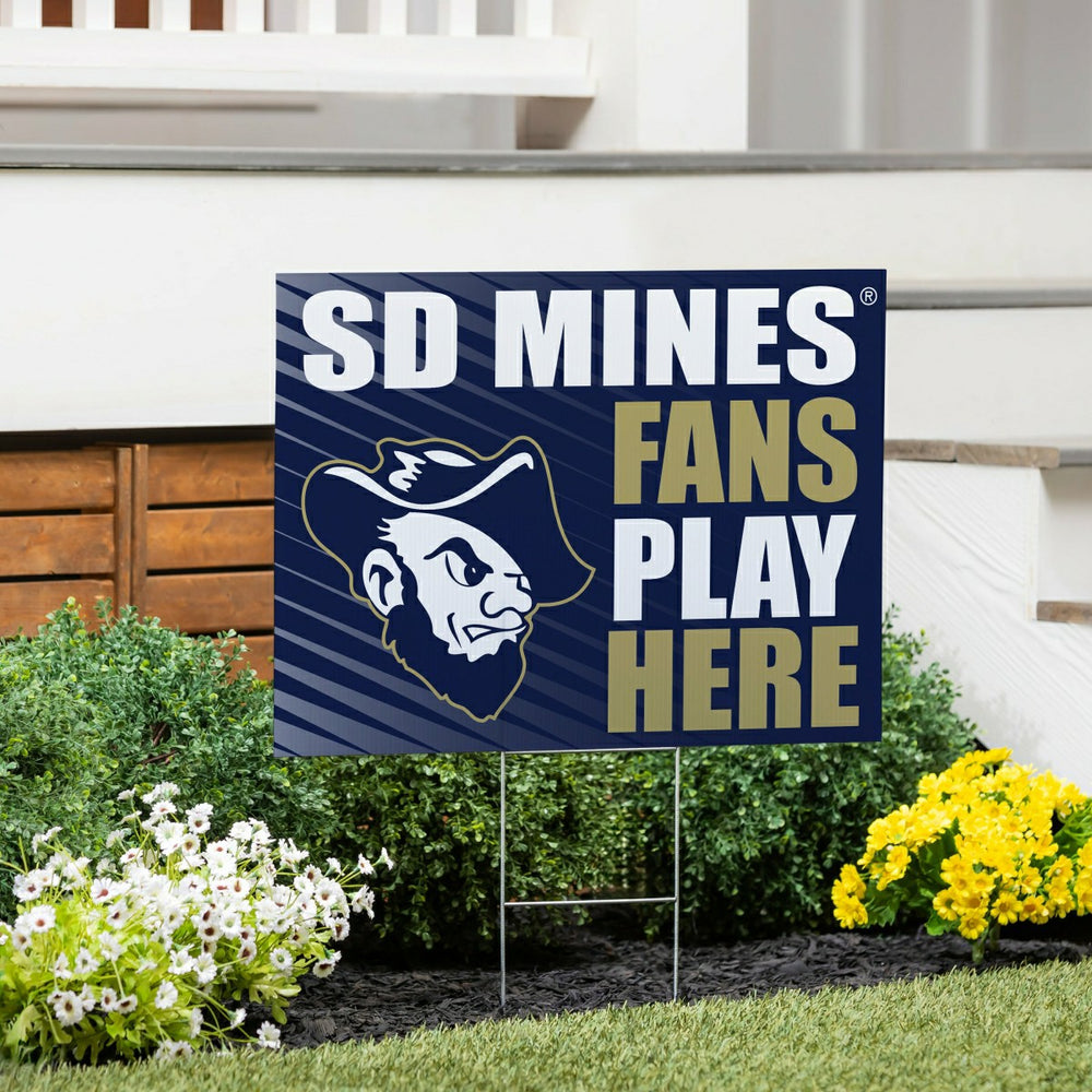 South Dakota School of Mines & Technology Coroplast Yard Sign "Fans Pl