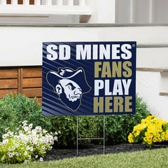 South Dakota School of Mines & Technology Coroplast Yard Sign "Fans Pl