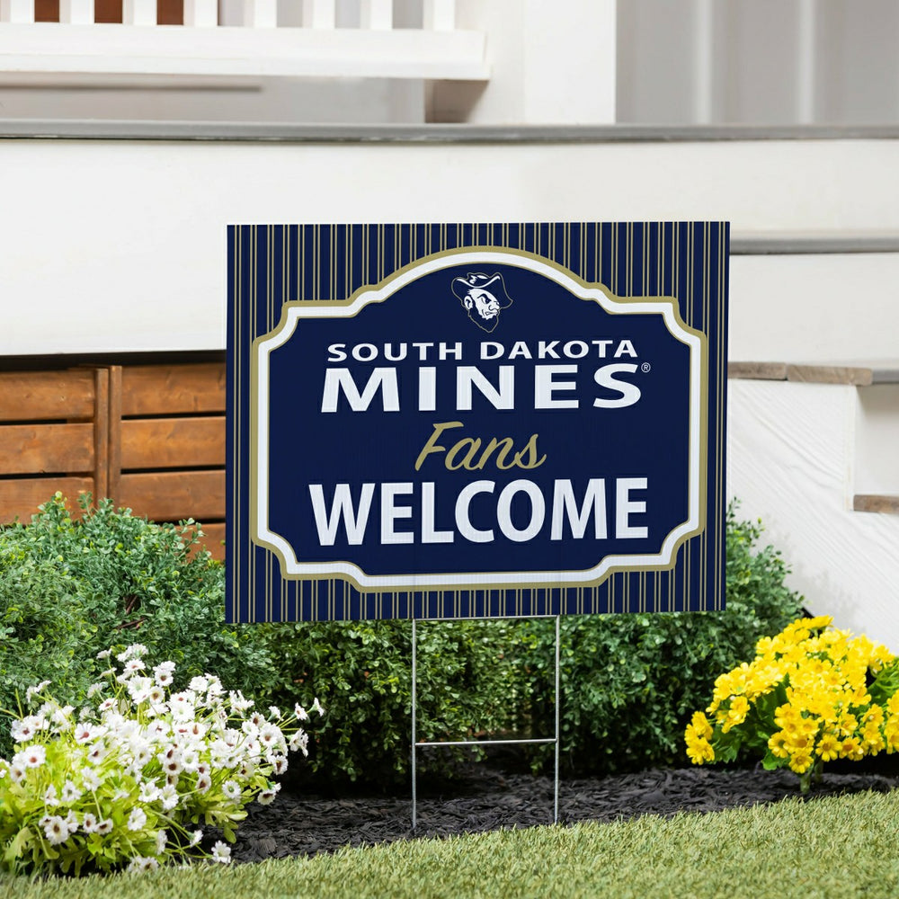 South Dakota School of Mines & Technology Coroplast Yard Sign, "Fans W