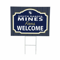 South Dakota School of Mines & Technology Coroplast Yard Sign, "Fans W