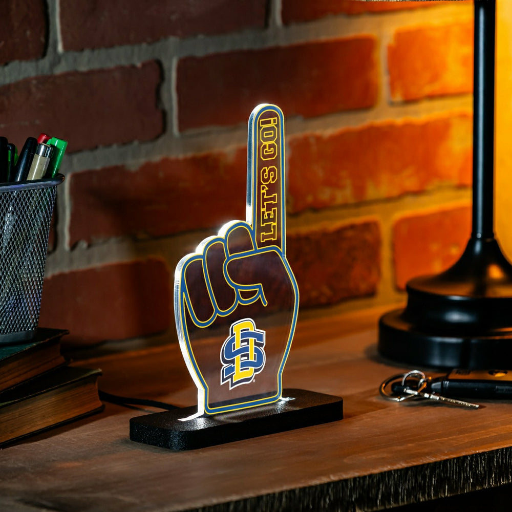 South Dakota State University College Foam Finger Desklite LED Decor