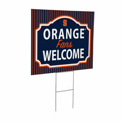 Syracuse University Coroplast Yard Sign, "Fans Welcome"
