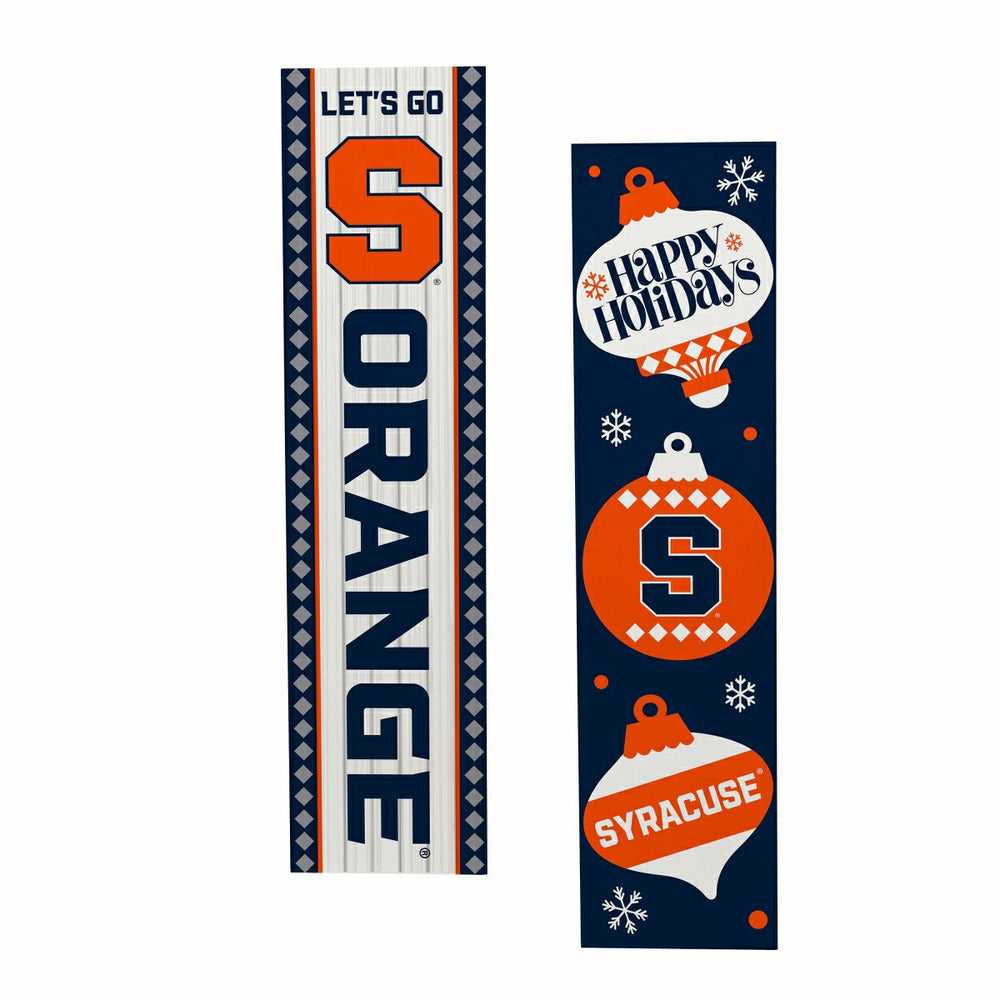 Syracuse University 47" Double Sided Leaner, Christmas
