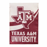 Texas A&M Burlap Flag GDN Size