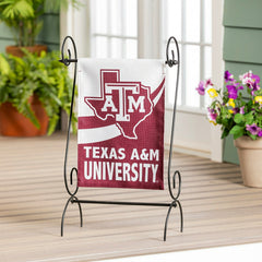 Texas A&M Burlap Flag GDN Size