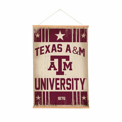 Texas A&M, Canvas Wall Tapestry, Medium, 36x24