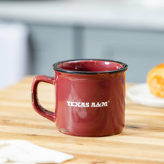 Texas A&M Ceramic Camp Cup with Enamel Finish, 14oz