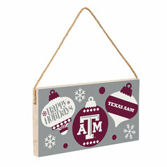 Texas A&M Holiday Wood Wall Sign, 6x11