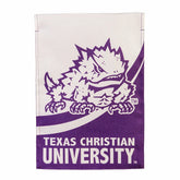 Texas Christian University Burlap Flag GDN Size