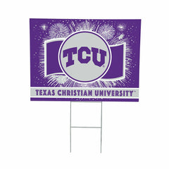 Texas Christian University Yard Sign, Patriotic