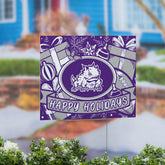 Texas Christian University Yard Sign, Holiday