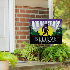 Texas Christian University Yard Sign, Bigfoot