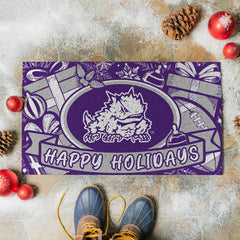 Texas Christian University Holiday PVC Mat, 28"x16"