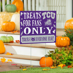 Texas Christian University Yard Sign, Halloween Treats for Fans