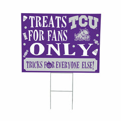 Texas Christian University Yard Sign, Halloween Treats for Fans