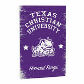 Texas Christian University Wood Wall Sign, 16x24