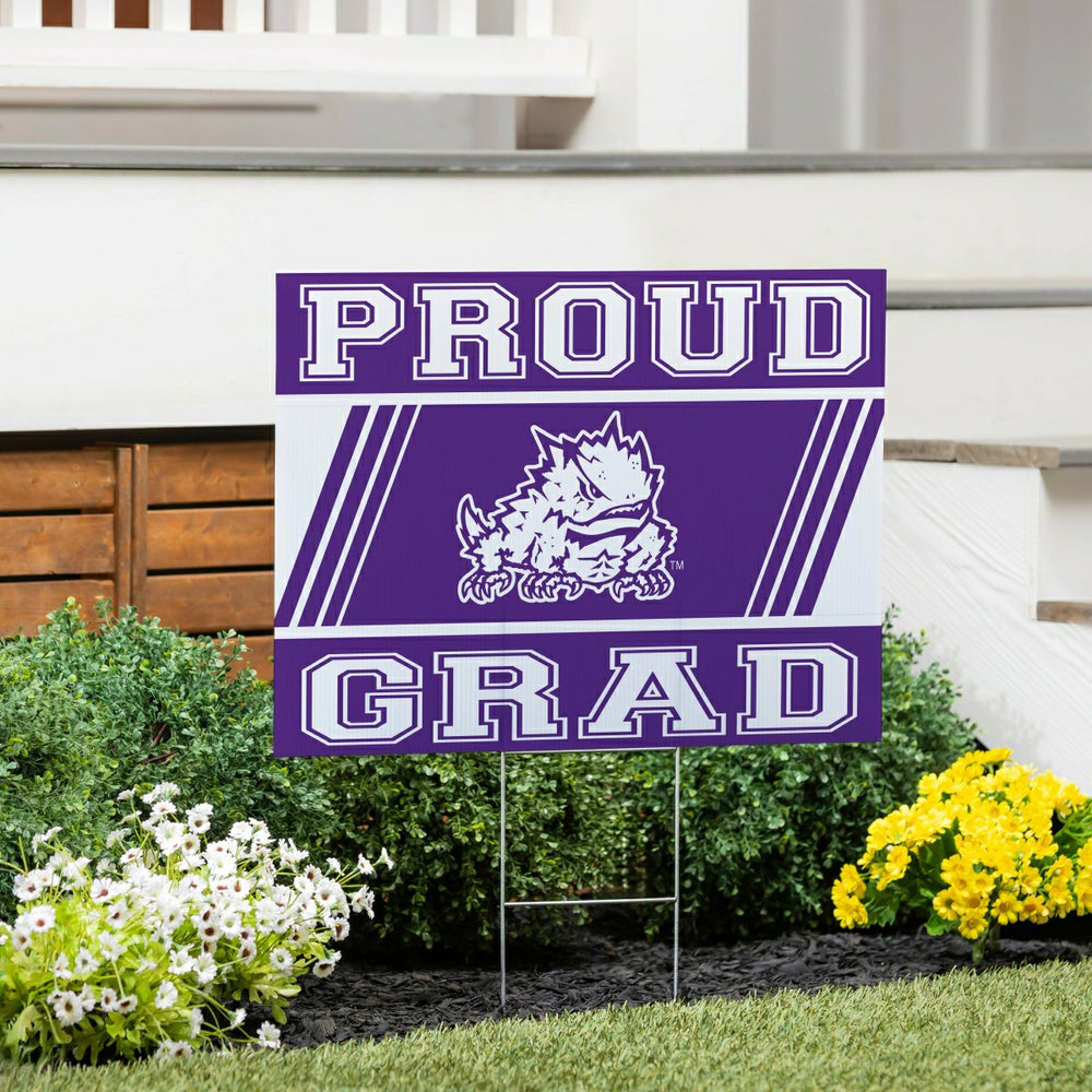 Texas Christian University Coroplast Yard Sign Graduate