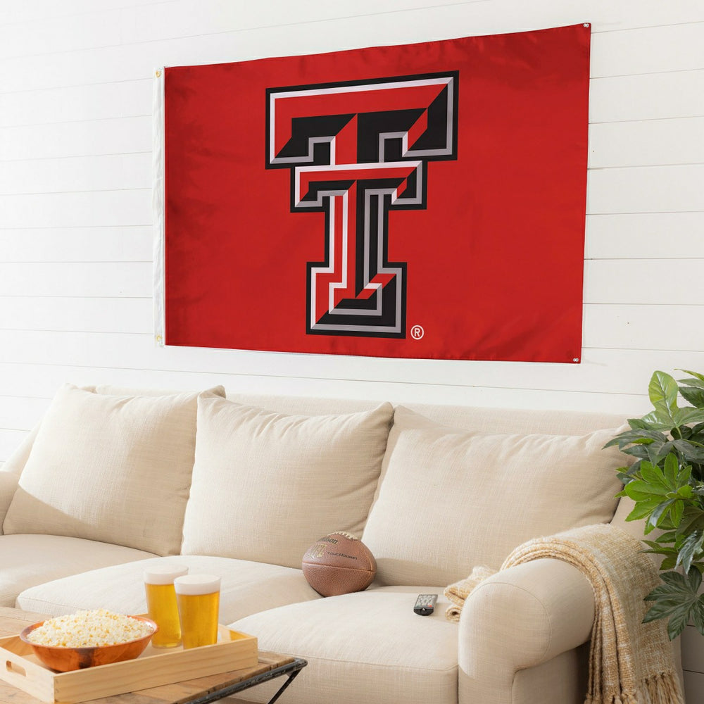 Texas Tech University Single Sided Estate Flag with 2 Grommets, 3'x5'