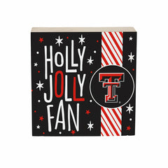 Texas Tech University Block, Holiday, 6x6