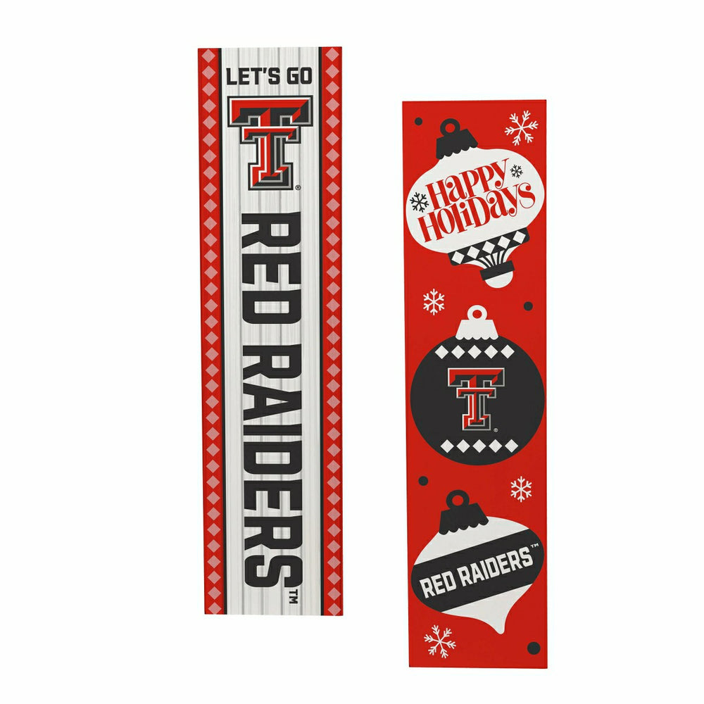 47" Double Sided Leaner, Texas Tech University, Christmas