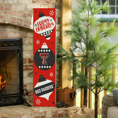 47" Double Sided Leaner, Texas Tech University, Christmas
