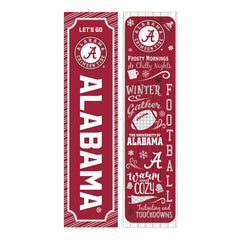 46" Double Sided Leaner, University of Alabama, Winter Seasonal