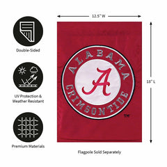 University of Alabama Crimson Tide Flag - Garden Size