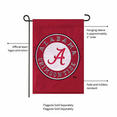 University of Alabama Crimson Tide Flag - Garden Size